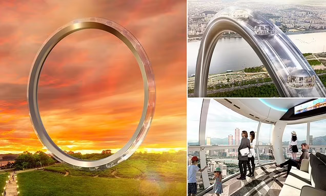 Seoul Ring؛ ساخت بزرگترین چرخ و فلک بدون پره جهان تا سال ۲۰۲۵ در سئول کره جنوبی